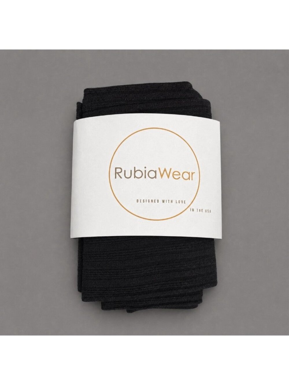 RUBIAWEAR Black Ribbed Shorty Small Leg Warmers Size SS NEW
